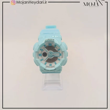 ساعت ورزشی زنانه کورن رنگ آبی مدل 491