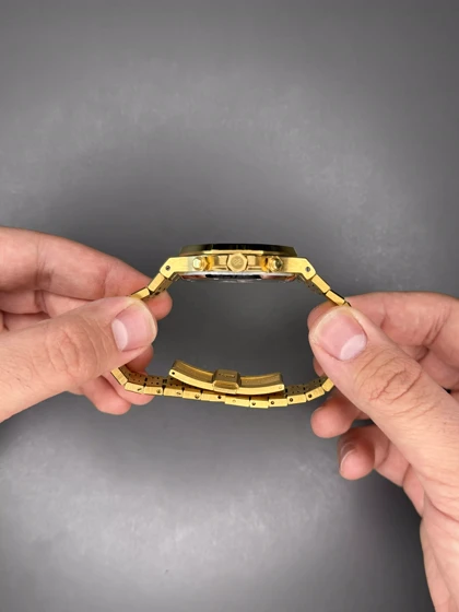 ساعت مچی اودمار پیگه کورنوگراف بند طلایی صفحه سفید Audemars Piguet