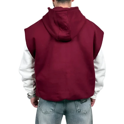 هودی وست سه نخ جگری طرح ساده