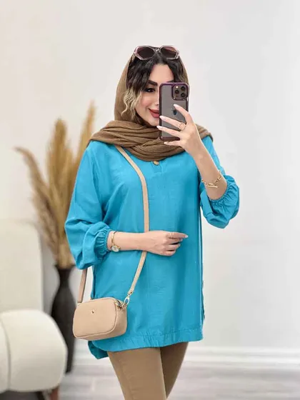 شومیز جلو بسته بغل سه دکمه