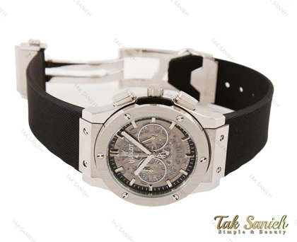 ساعت هابلوت مردانه سه موتوره سیلور اسکلتون Hublot-3602-G