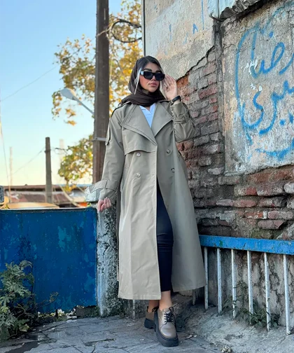 ترنچ کت آستردار کد CI004 برند ردا