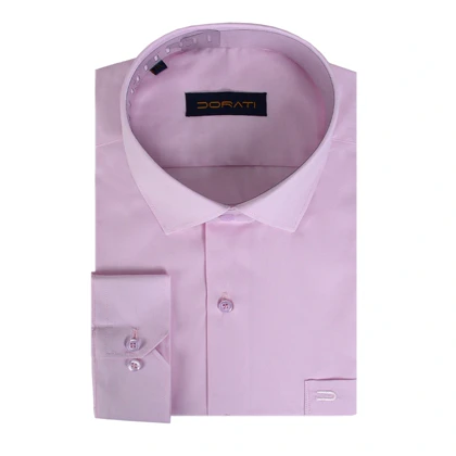 پیراهن رسمی مردانه فلورا صورتی روشن