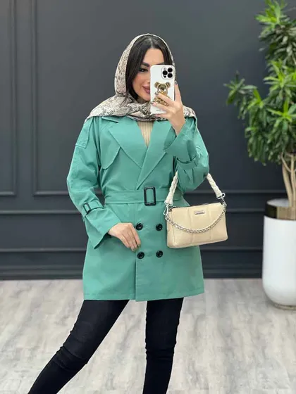 بارانی شش دکمه ژیله گرد