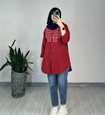 مانتو گلدوزی خوشه(ایراد دار)