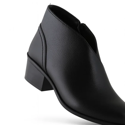 نیم بوت زنانه چرم یلسان مدل ویکات کد 689-GN