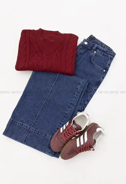 شلوار جین بگ کیلات سیم لاین کد1004866