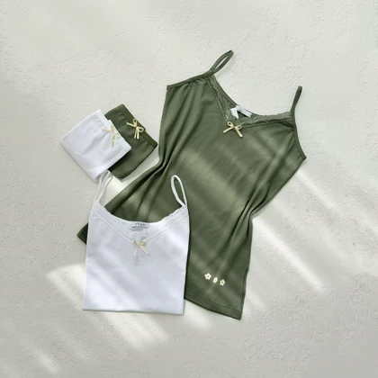 ست تاپ و شورت زنانه بابونه