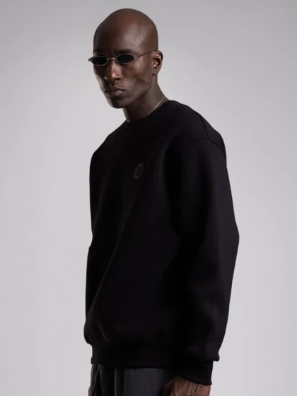 دورس سه نخ تو کرک یقه گرد / رنگ مشکی / برند کچ ترکیه Catch