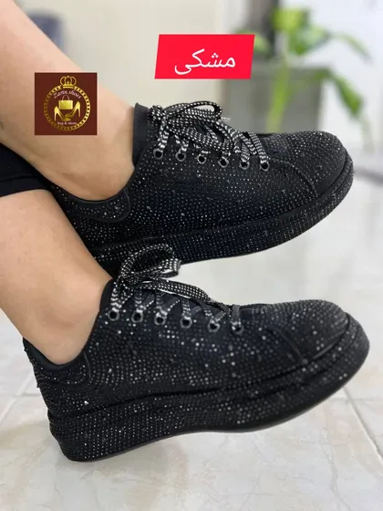 ونس کتانی زنانه نگینی مجلسی