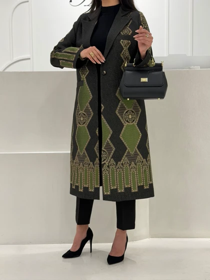 مانتو ژاکارد پانلی new کد 14003984