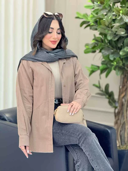 شومیز پشت پیله برش‌دار