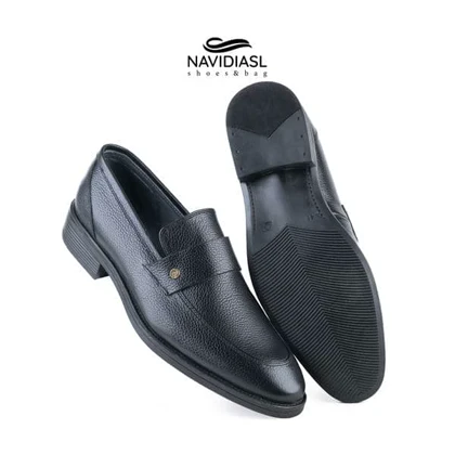 کفش مردانه چرم کلاسیک کد 7075011