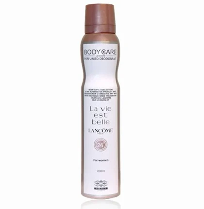 اسپری بدن زنانه بادی کر مدل Body Care La vie est belle حجم 200 میل