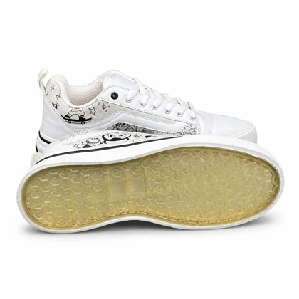 کفش کتانی مردانه ونس اولداسکول کنو کاستوم سفید Vans oldskool Knu