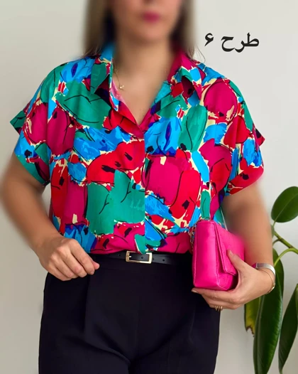 شومیز آستین کوتاه نخی 3