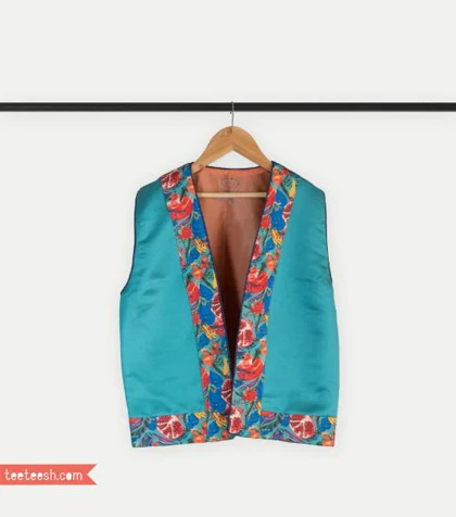 جلیقه یلدایی سبزآبی