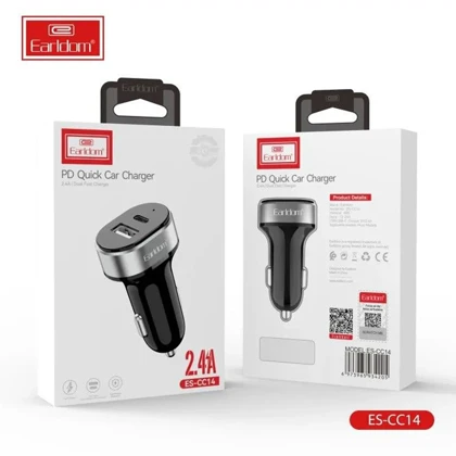 شارژر فندکی فست شارژ ارلدام Earldom مدل ES-CC14 توان 36 وات