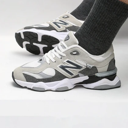کفش و کتانی مردانه مدل نیوبالانس 9060 NEW BALANCE رنگ سفید طوسی کد 89255