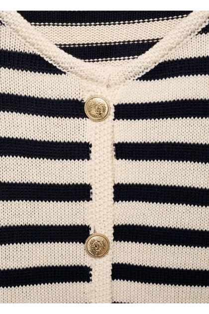 ژاکت کش باف پشمی زنانه اورجینال منگو mango