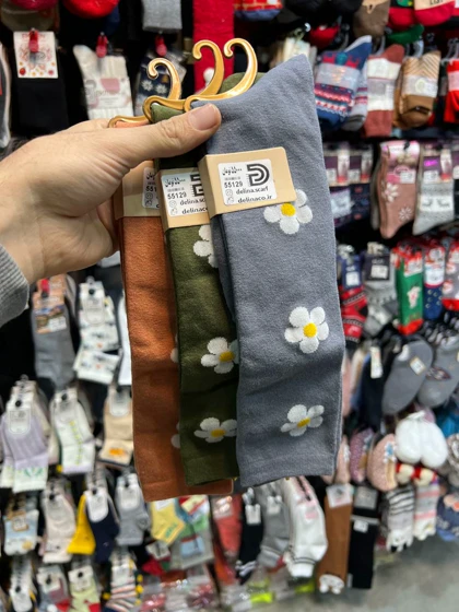 جوراب طرح بابونه