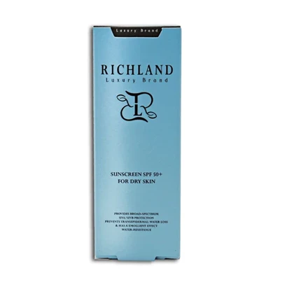 کرم ضد آفتاب بی‌رنگ SPF50 پوست خشک ریچلند 40 میل