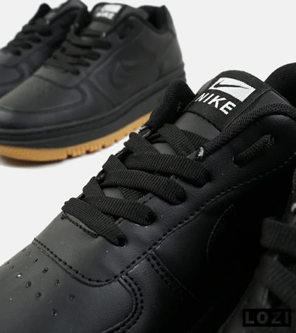 کفش کتانی مردانه و زنانه مشکی کرم نایک NIKE AIR FORCE مدل 2140