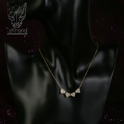 گردنبند مگنتی شبدر چهار برگ قلب