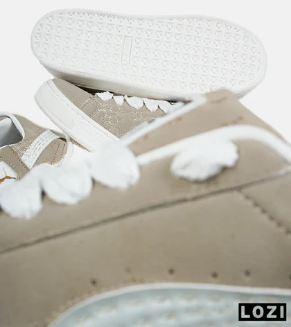 کفش کتانی ورزشی کرم مردانه و زنانه PUMA suede XL