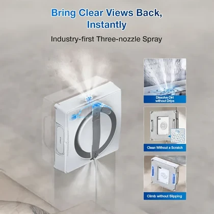 ربات شیشه پاک کن اکووکس ECOVACS مدل WG852-11 با مسیریابی هوشمند