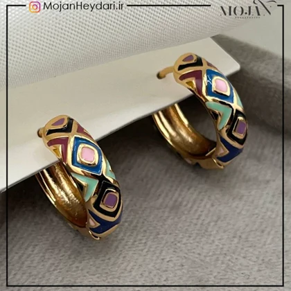 گوشواره های مینا کاری کد gn0027