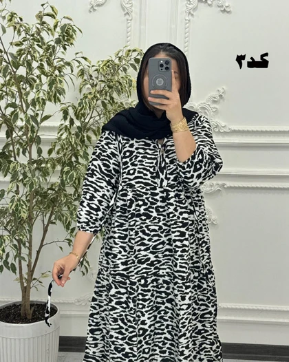 پیراهن لینن الا 6081