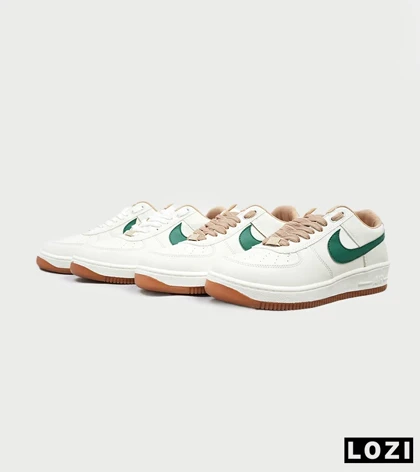 کفش مردانه و زنانه سفید سبز NIKE AIR FORCE