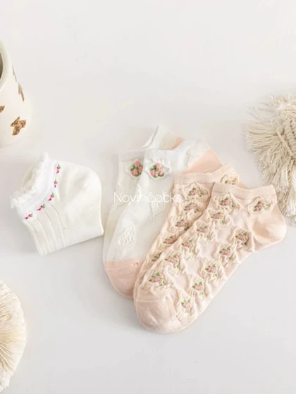 جوراب مچی طرح غنچه