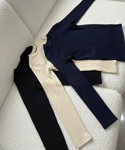 بلوز کبریتی یقه گرد