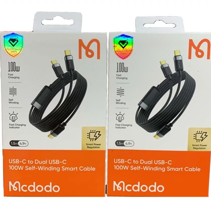 کابل چند سر تایپ سی 100 وات مک دودو MCDODO مدل CA-738 طول 1.5 متر