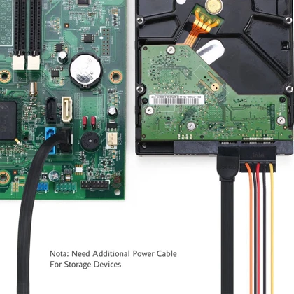 کابل دیتای هارد SATA3.0 نیم متری یوگرین UGREEN US217 30797 - زانویی 90 درجه