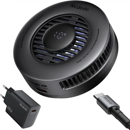 شارژر وایرلس 25 وات و خنک کننده گوشی مک دودو MCDODO مدل CH-8410