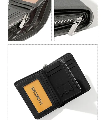 کیف پول مردانه تاشو زیپ‌دار Taomicmic تائومیک میک طرح کلاسیک