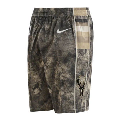 ست رکابی و شلوارک بسکتبالی میلواکی باکس مدل Nike-DRI FIT-5B064 خاکی