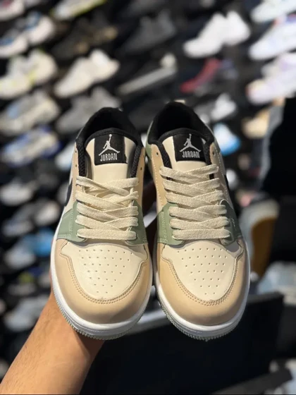 کتانی جردن وان زنانه کرم سبز