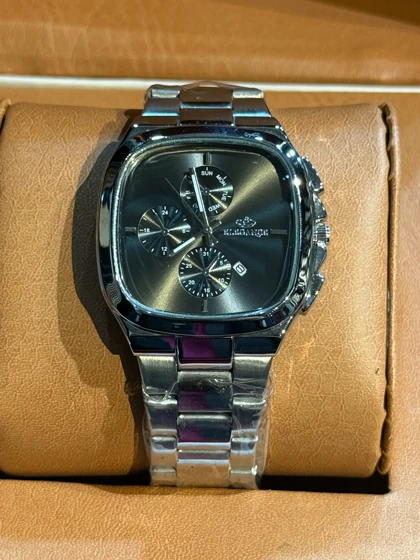 ساعت طرح الگانس مردانه نقره ای