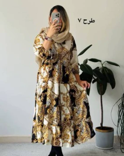 پیراهن ساحلی نخی شمیم 1