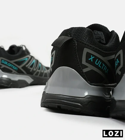 کفش کتانی بزرگ پا مشکی آبی سالومون Salomon X ULTRA