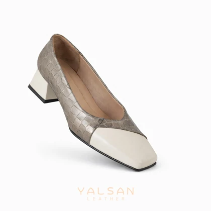 کفش پاشنه‌دار زنانه چرم یلسان مدل آنه لا کد 692-MNL