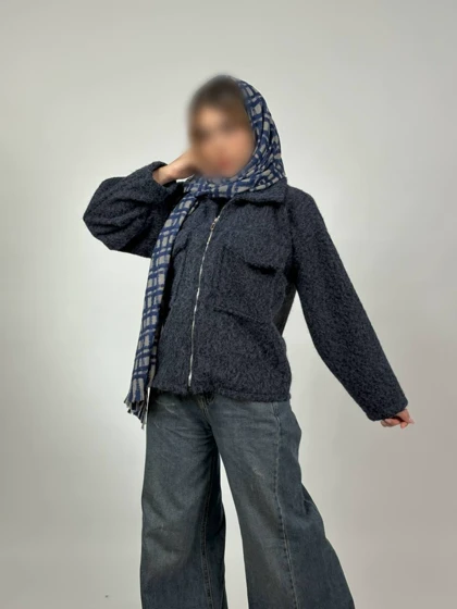 شکت زیپی مدل نوژین کد 40190
