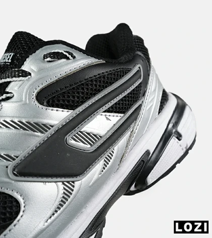 کفش کتانی بزرگ پا طوسی مشکی DIESEL S-SERENDIPITY SPORT مدل 7519