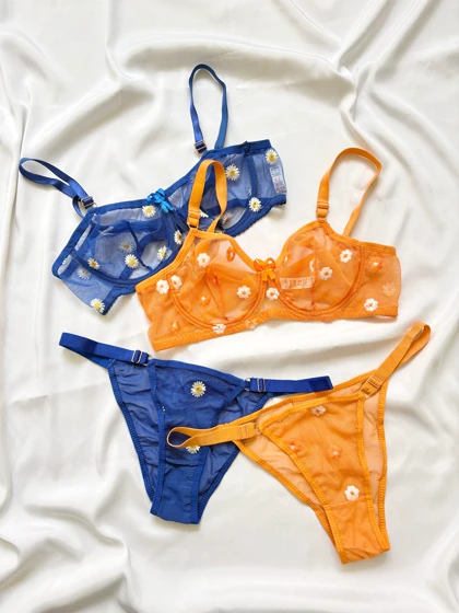 سوتین و شورت شیشه ای بابونه سویل کد 313