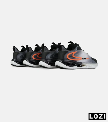 کفش کتانی مردانه و زنانه طوسی مشکی نارنجی NIKE AirMax Advantage