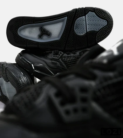 کتانی ساق‌دار مردانه و زنانه مشکی Nike air jordan 4